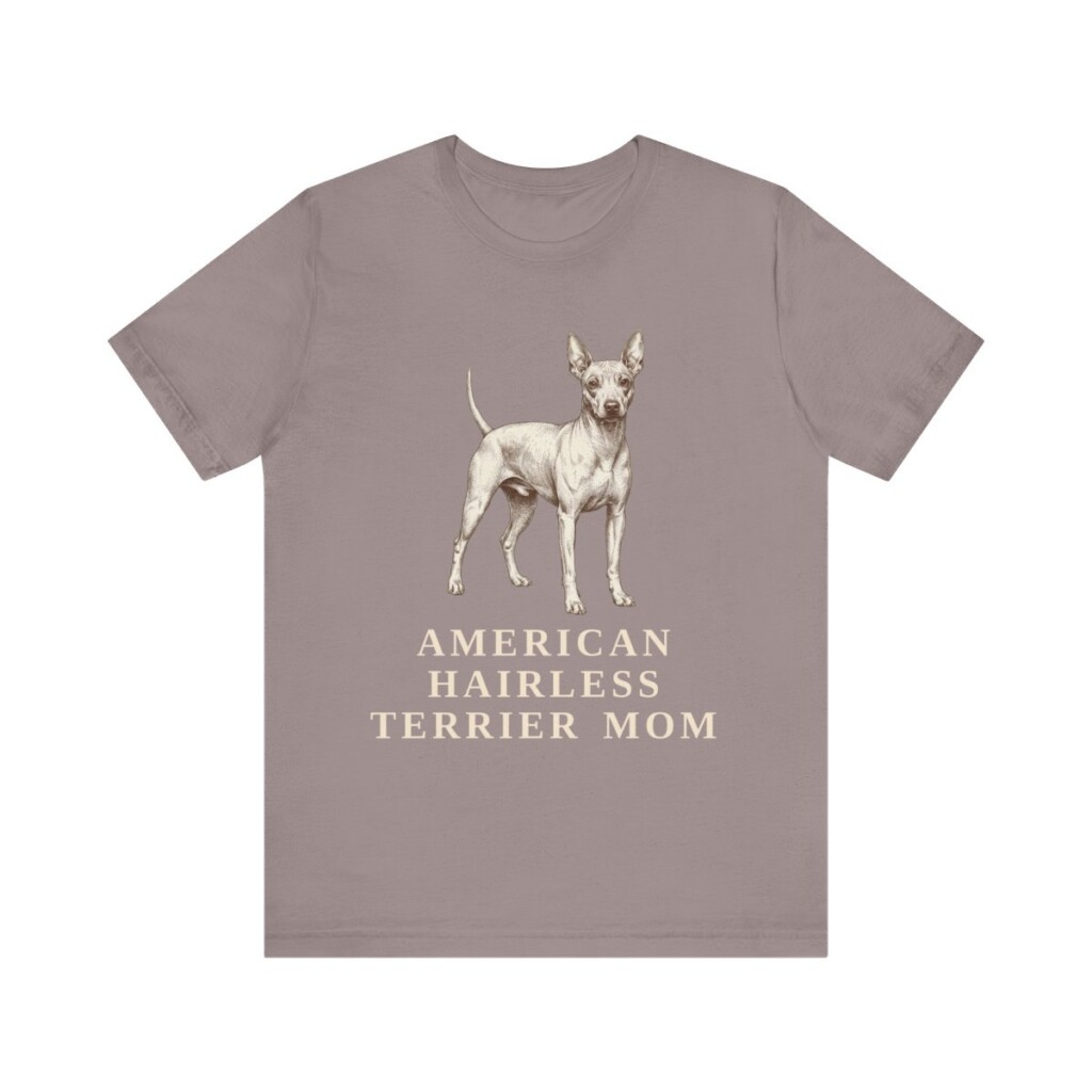 American Hairless Terrier Mom Shirt, Vintage Dog Sketch Tee, Dog Mom Gift