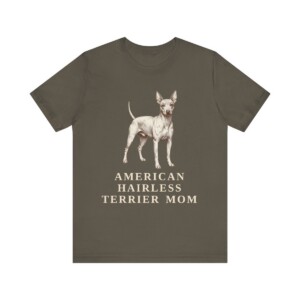 American Hairless Terrier Mom Shirt, Vintage Dog Sketch Tee, Dog Mom Gift