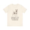 American Hairless Terrier Lover Shirt, Vintage Dog Sketch Tee, Dog Lover Gift