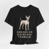 American Hairless Terrier Lover Shirt, Vintage Dog Sketch Tee, Dog Lover Gift