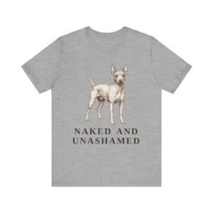 American Hairless Terrier Humor Shirt, Vintage Dog Sketch Tee, Dog Humor Gift