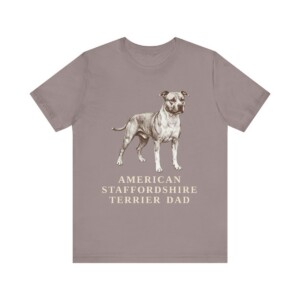 American Staffordshire Terrier Dad Shirt, Vintage Dog Sketch Tee, Dog Dad Gift