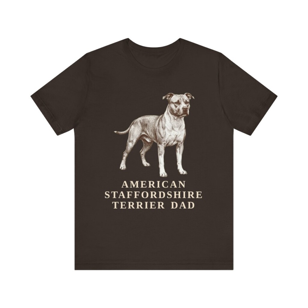 American Staffordshire Terrier Dad Shirt, Vintage Dog Sketch Tee, Dog Dad Gift American Staffordshire Terrier Dad Shirt, Vintage Dog Sketch Tee, Dog Dad Gift