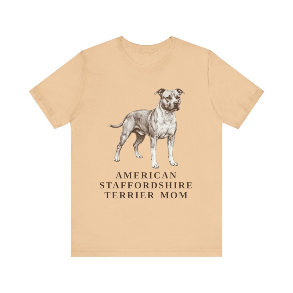 American Staffordshire Terrier Mom Shirt, Vintage Dog Sketch Tee, Dog Mom Gift