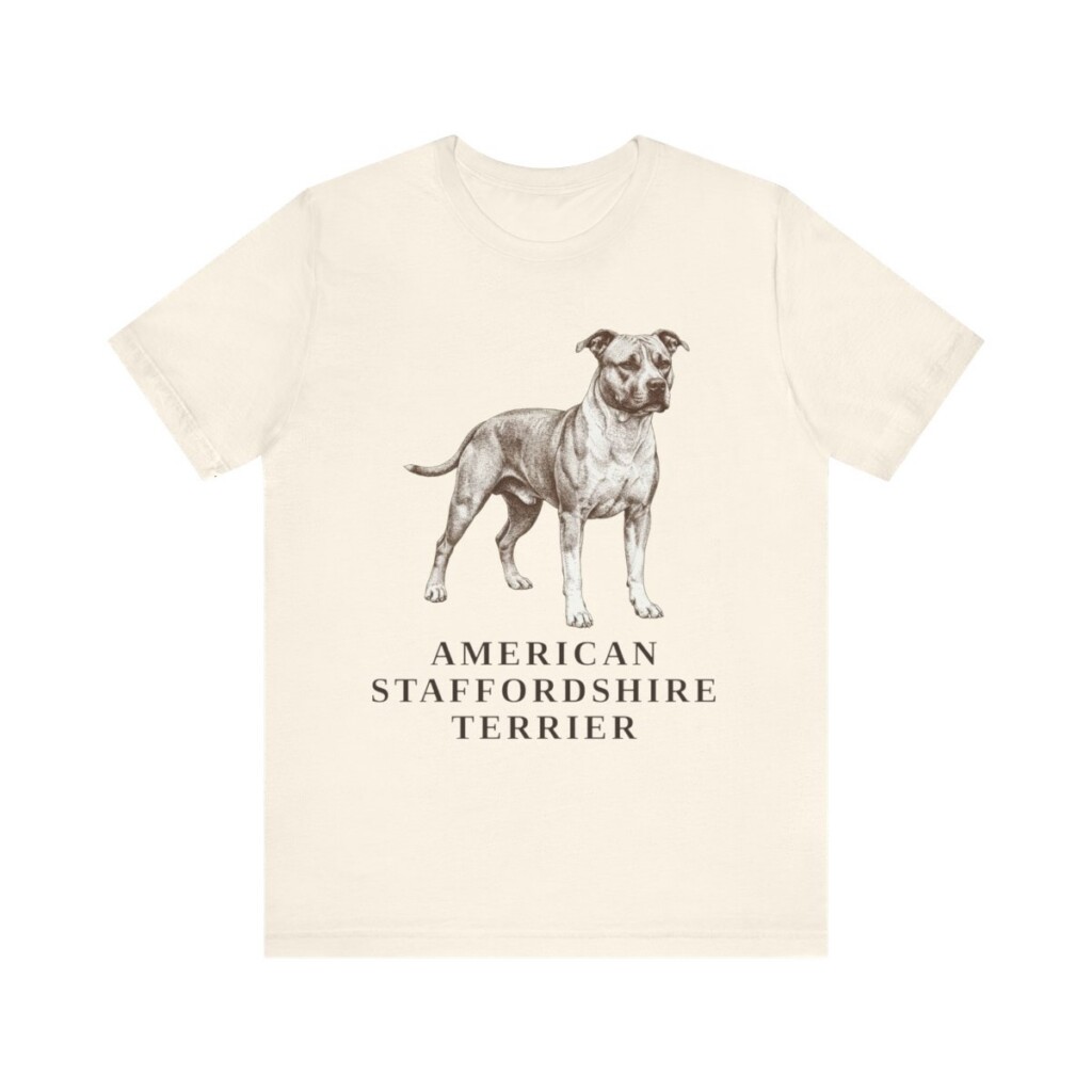American Staffordshire Terrier Lover Shirt, Vintage Dog Sketch Tee, Dog Lover Gift