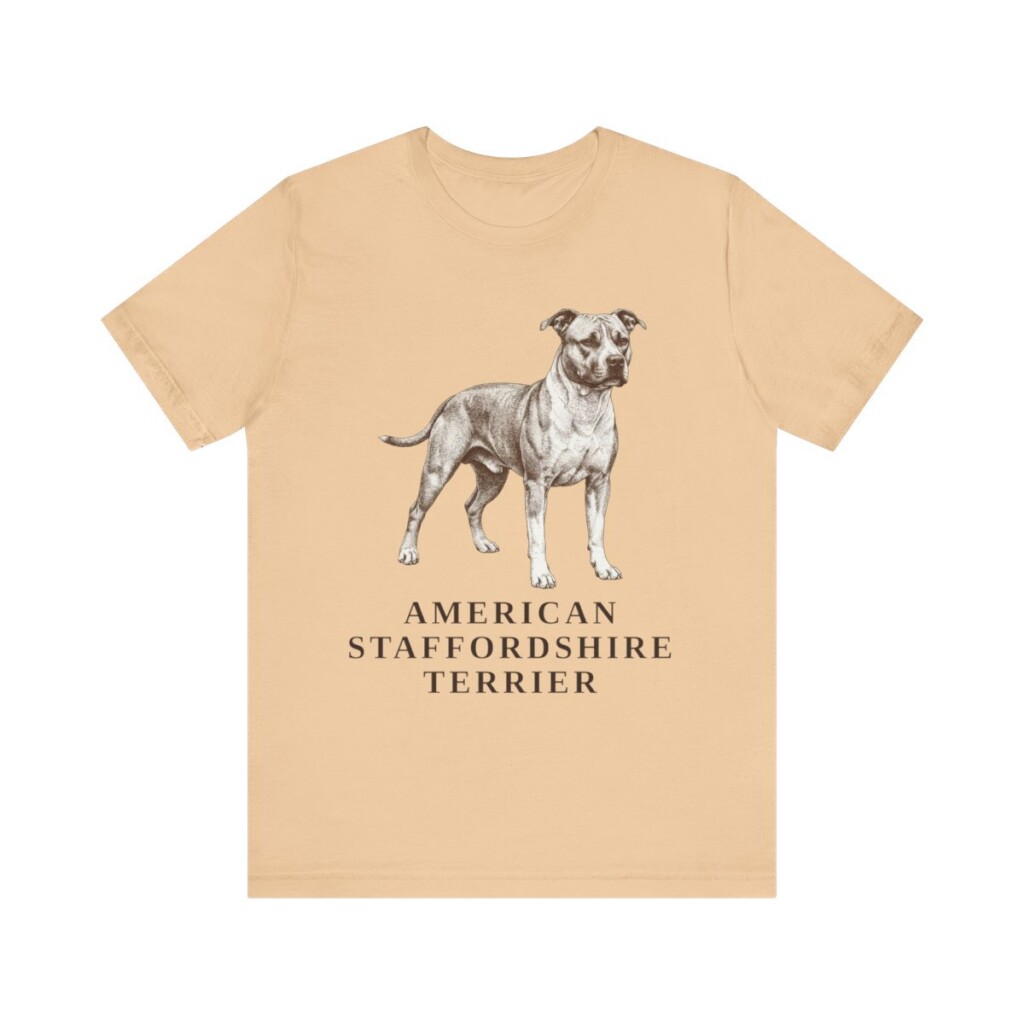 American Staffordshire Terrier Lover Shirt, Vintage Dog Sketch Tee, Dog Lover Gift