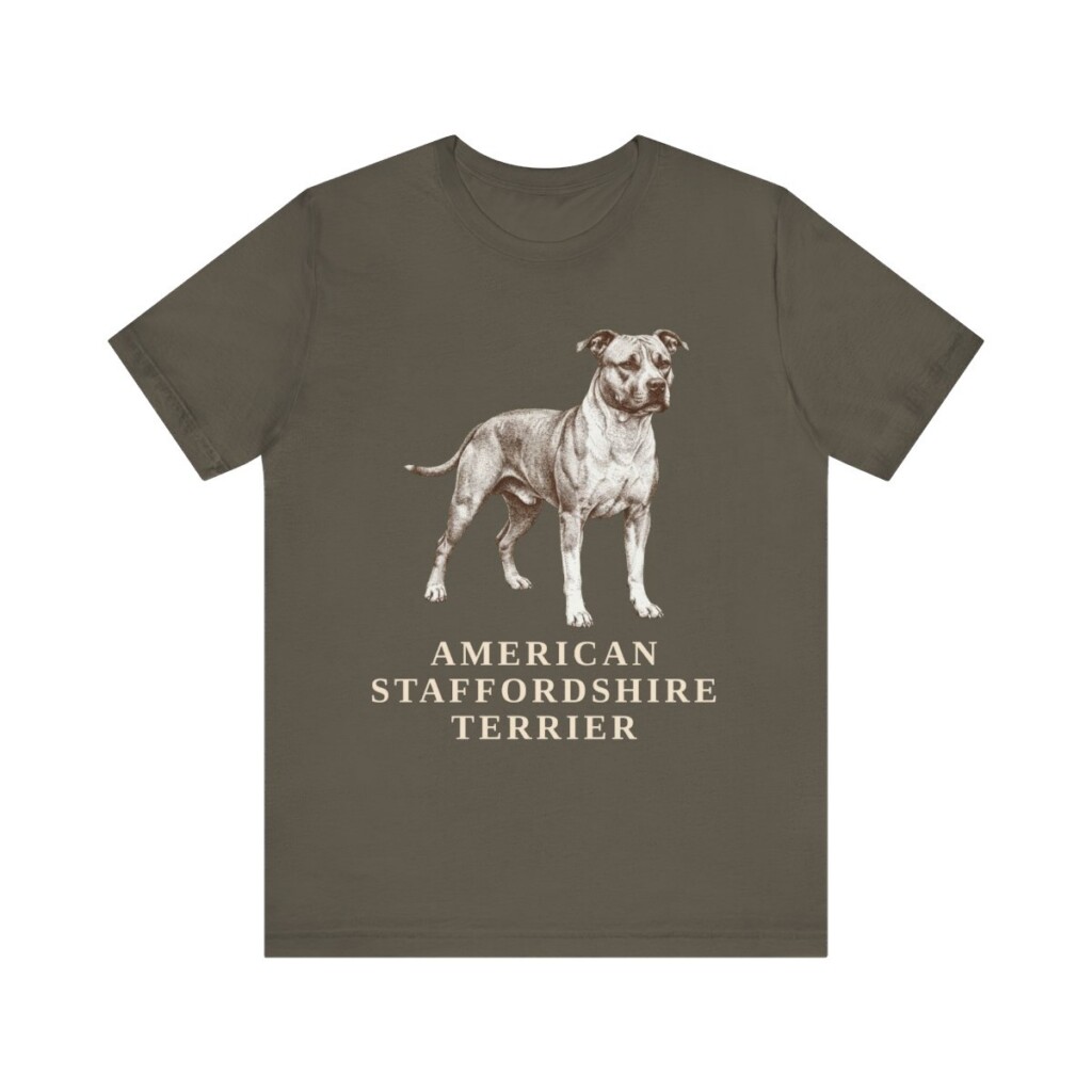 American Staffordshire Terrier Lover Shirt, Vintage Dog Sketch Tee, Dog Lover Gift