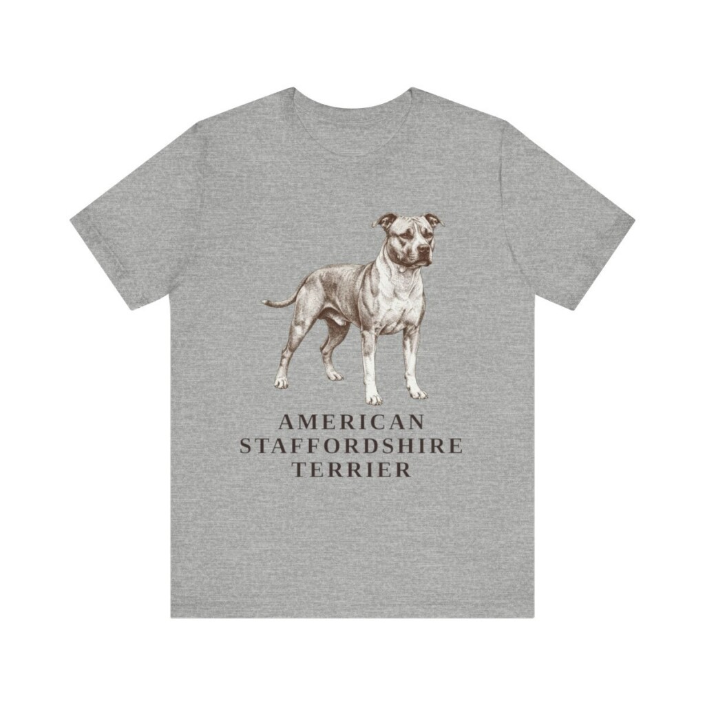 American Staffordshire Terrier Lover Shirt, Vintage Dog Sketch Tee, Dog Lover Gift