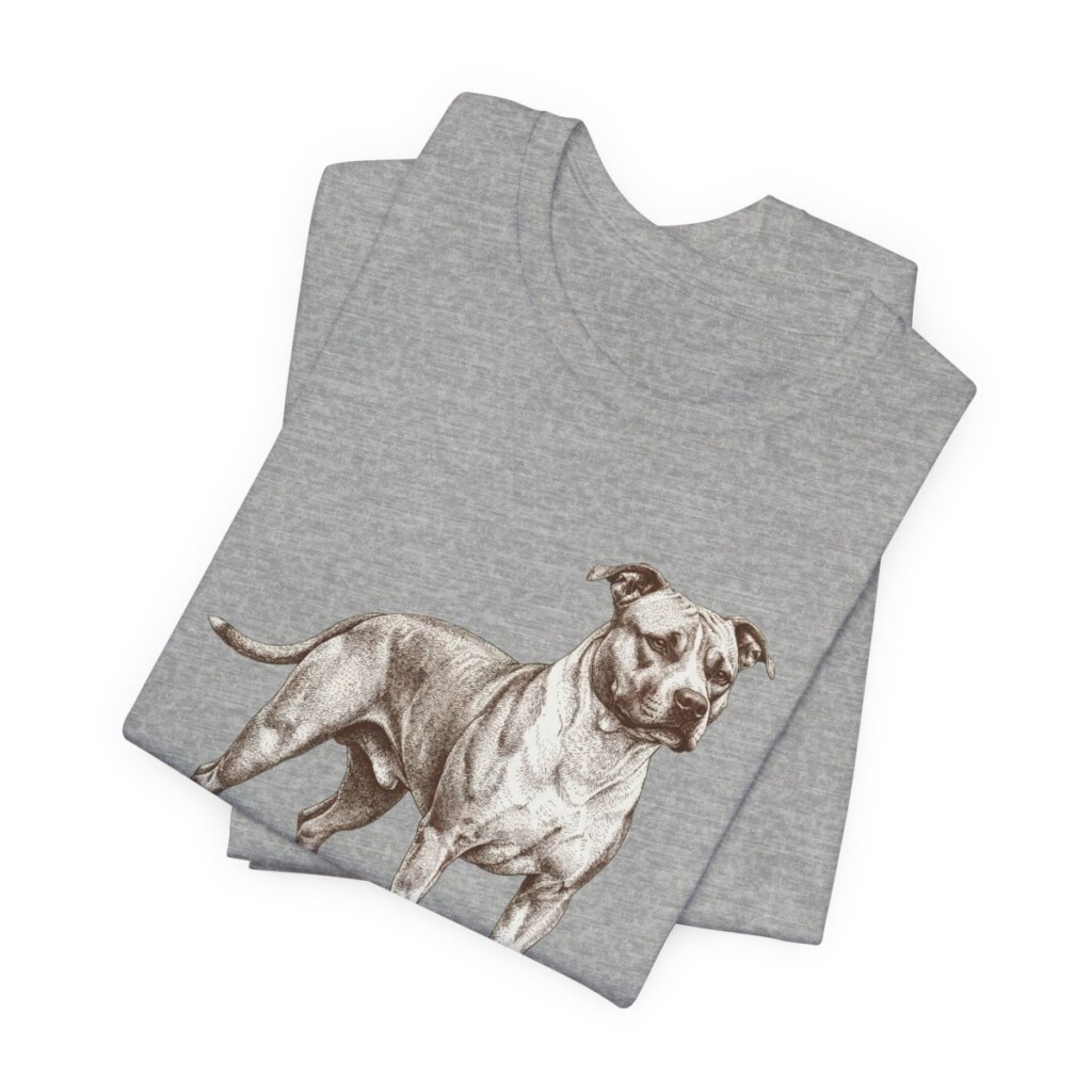 American Staffordshire Terrier Lover Shirt, Vintage Dog Sketch Tee, Dog Lover Gift