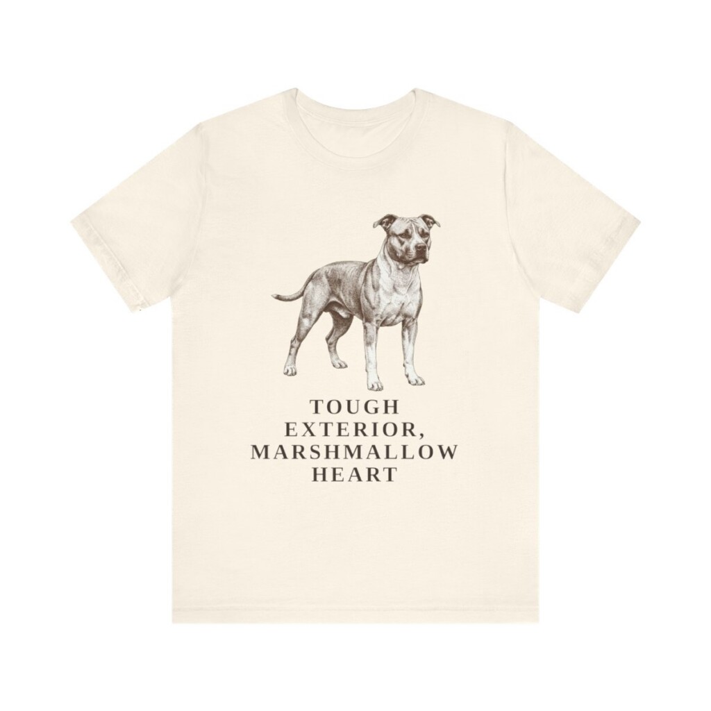 American Staffordshire Terrier Humor Shirt, Vintage Dog Sketch Tee, Dog Humor Gift
