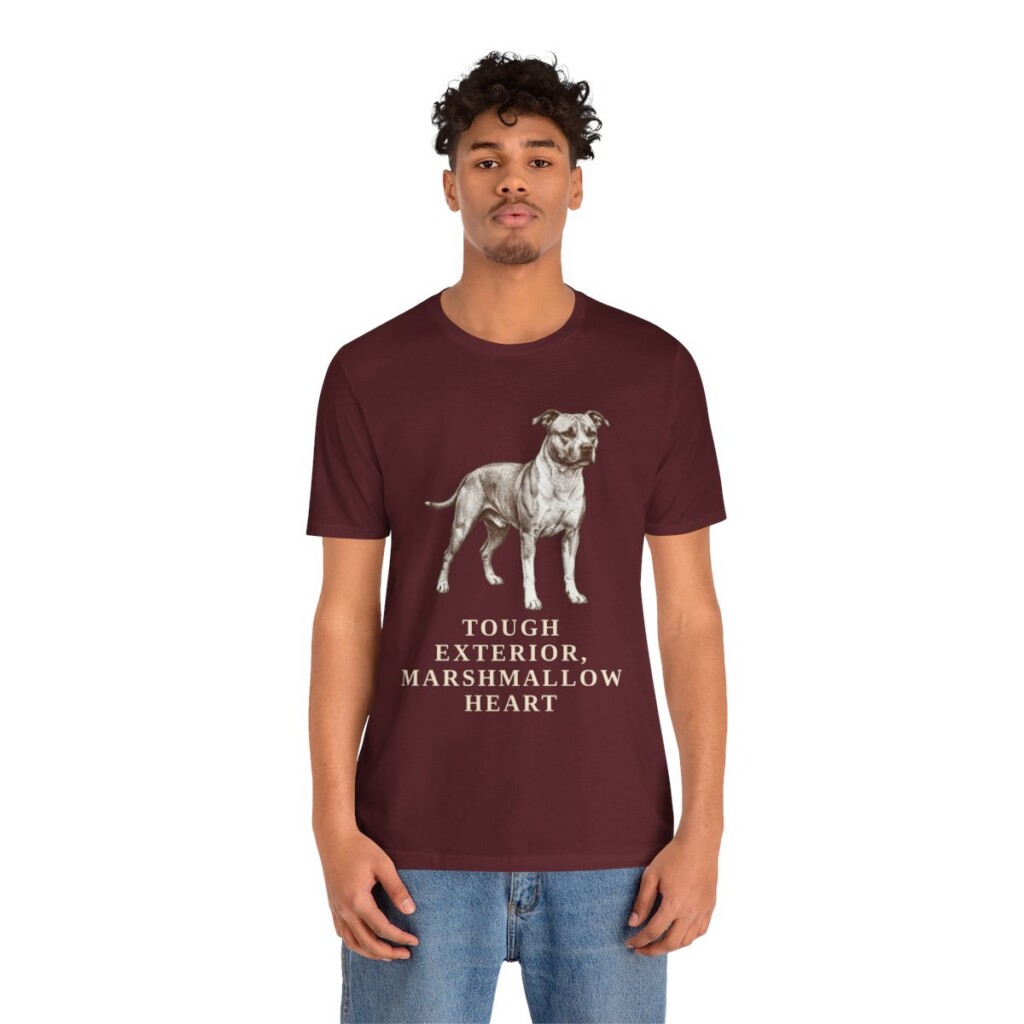 American Staffordshire Terrier Humor Shirt, Vintage Dog Sketch Tee, Dog Humor Gift
