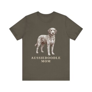 Aussiedoodle Mom Shirt, Vintage Dog Sketch Tee, Dog Mom Gift