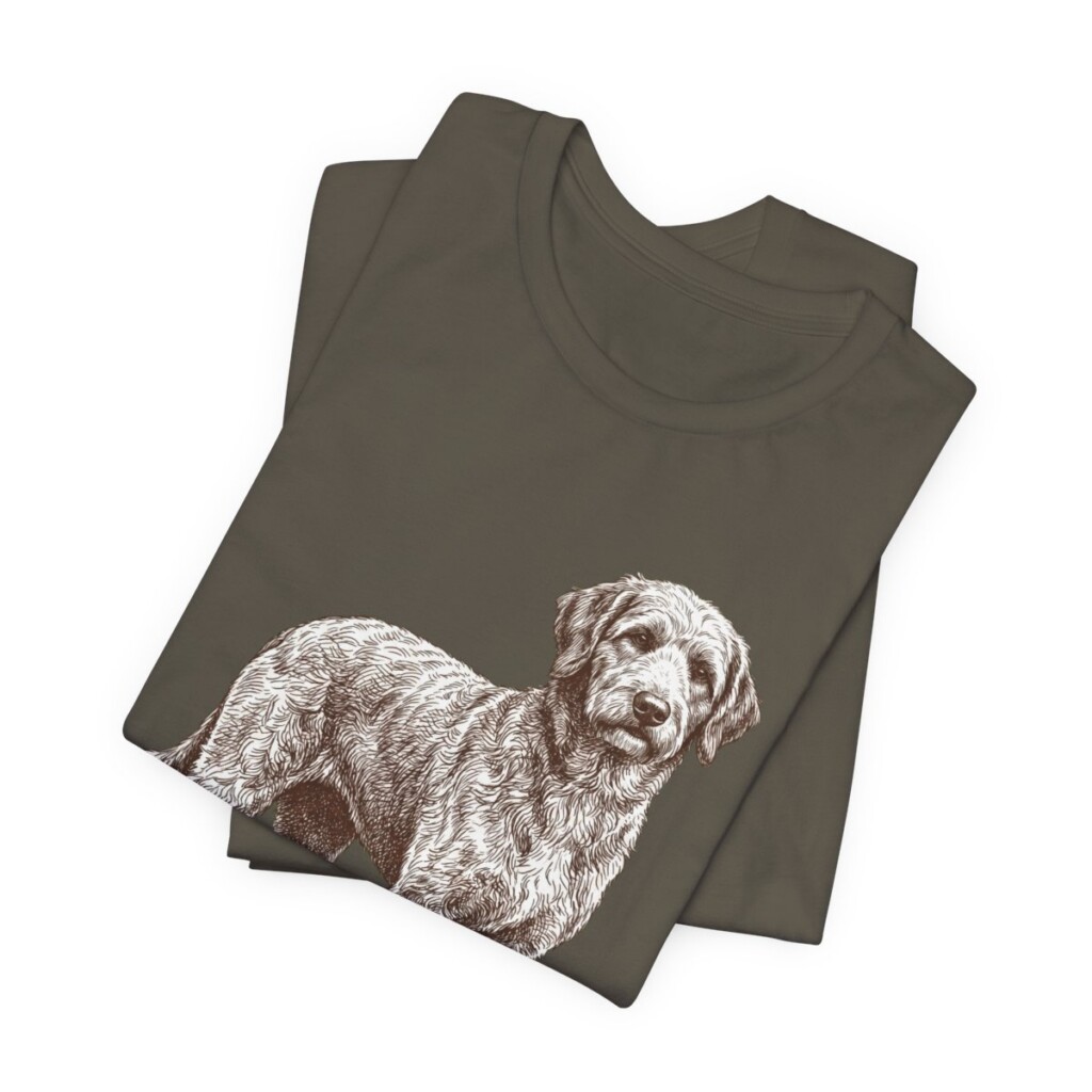 Aussiedoodle Lover Shirt, Vintage Dog Sketch Tee, Dog Lover Gift