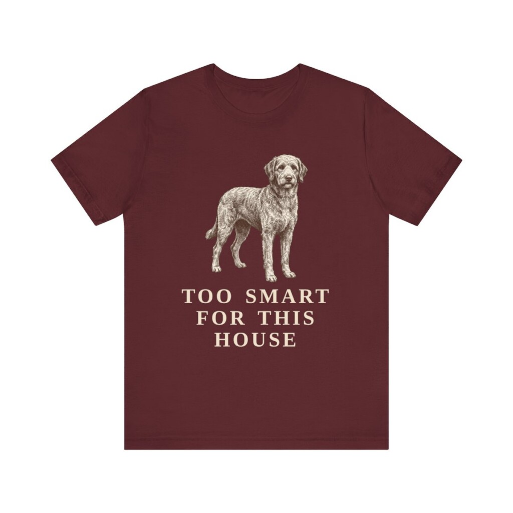Aussiedoodle Humor Shirt, Vintage Dog Sketch Tee, Dog Humor Gift