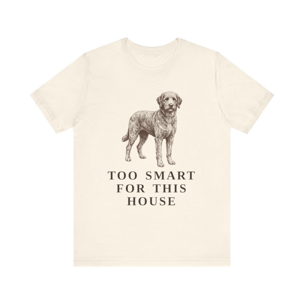 Aussiedoodle Humor Shirt, Vintage Dog Sketch Tee, Dog Humor Gift