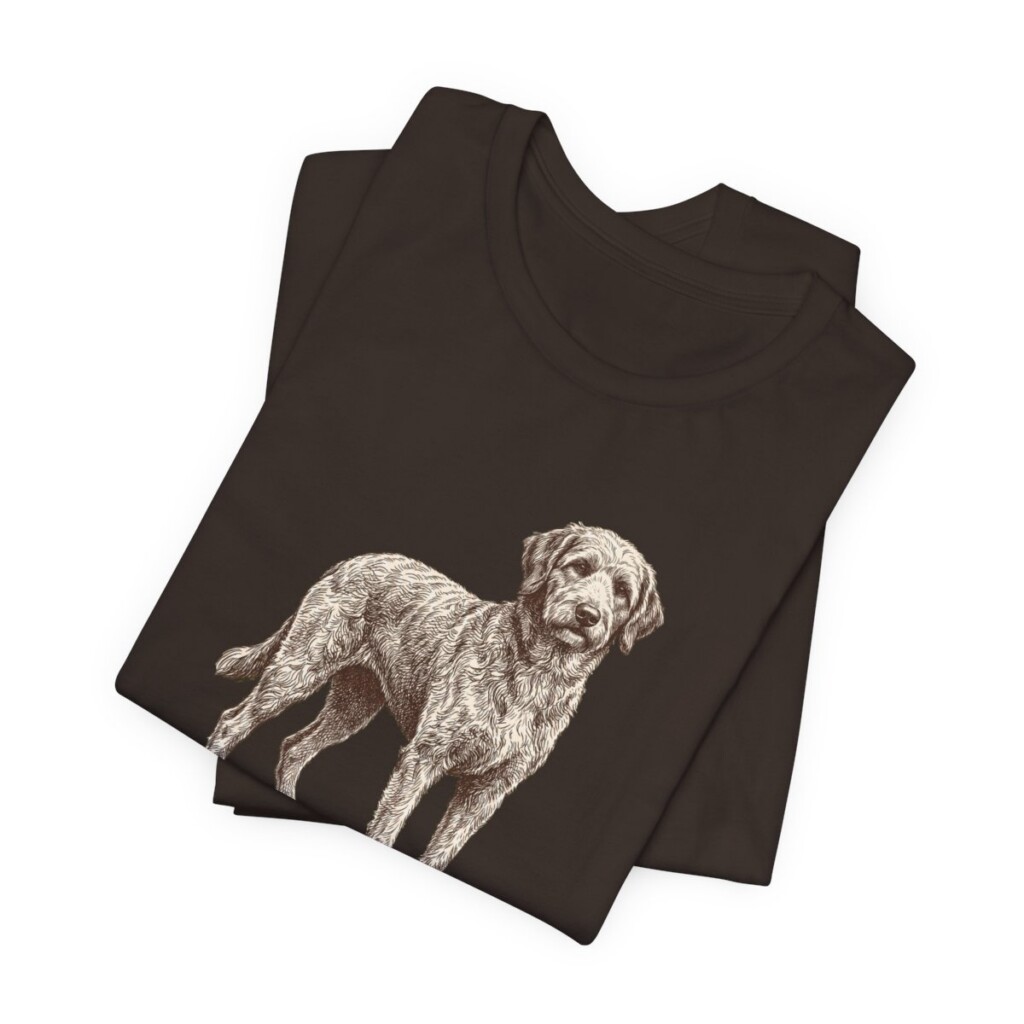 Aussiedoodle Humor Shirt, Vintage Dog Sketch Tee, Dog Humor Gift