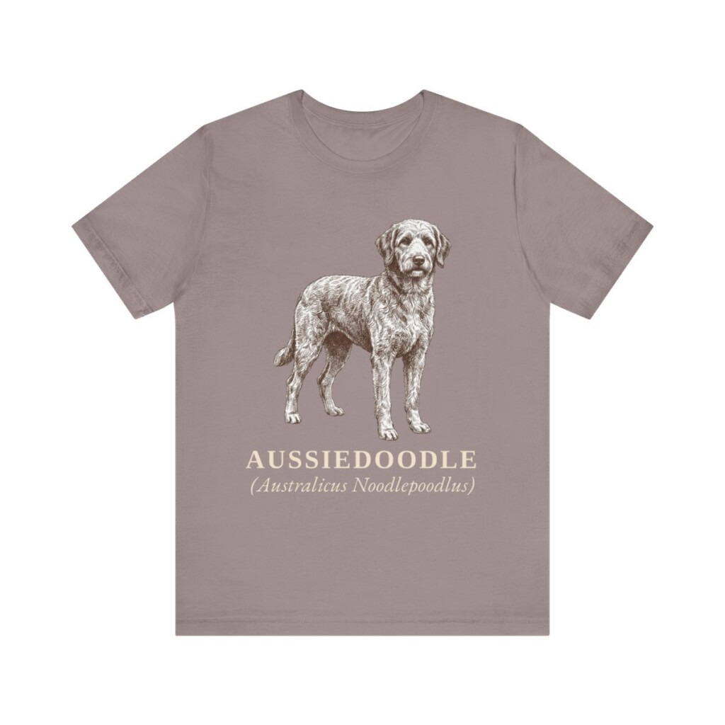 Aussiedoodle Latin Shirt, Vintage Dog Sketch Tee, Dog Latin Gift
