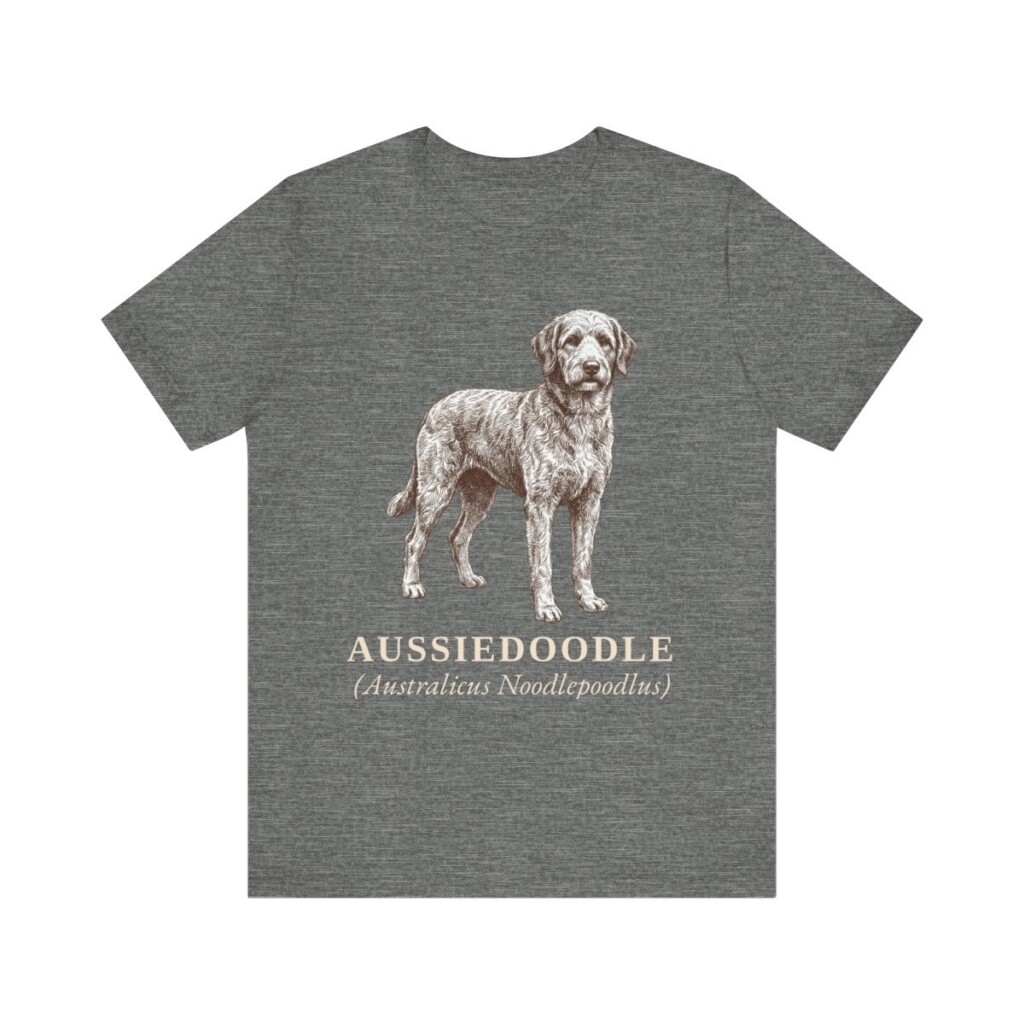Aussiedoodle Latin Shirt, Vintage Dog Sketch Tee, Dog Latin Gift