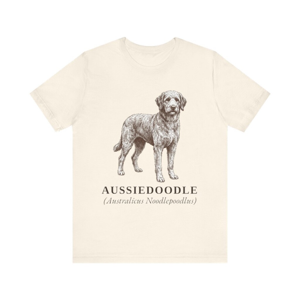Aussiedoodle Latin Shirt, Vintage Dog Sketch Tee, Dog Latin Gift