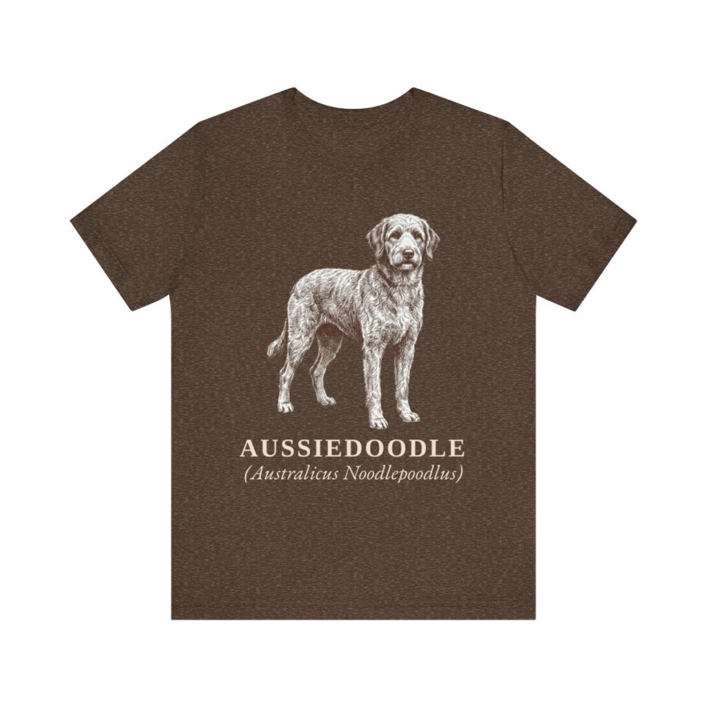 Aussiedoodle Latin Shirt, Vintage Dog Sketch Tee, Dog Latin Gift