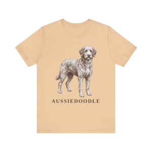 Aussiedoodle Lover Shirt, Vintage Dog Sketch Tee, Dog Lover Gift