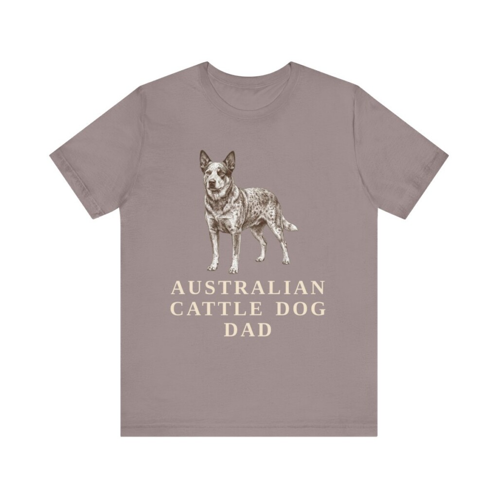 Australian Cattle Dog Dad Shirt, Vintage Dog Sketch Tee, Dog Dad Gift