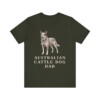 Australian Cattle Dog Dad Shirt, Vintage Dog Sketch Tee, Dog Dad Gift