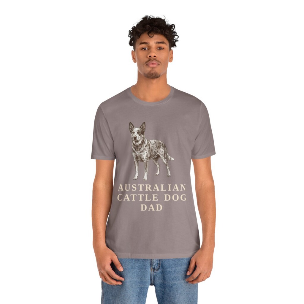 Australian Cattle Dog Dad Shirt, Vintage Dog Sketch Tee, Dog Dad Gift