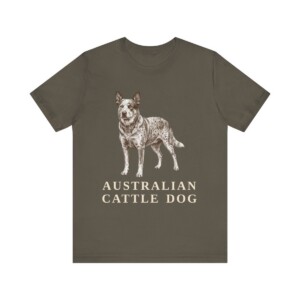 Australian Cattle Dog Lover Shirt, Vintage Dog Sketch Tee, Dog Lover Gift