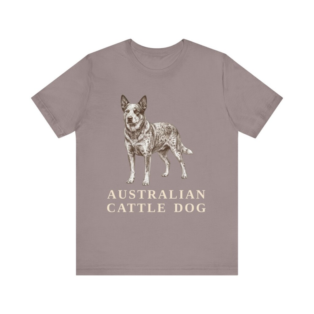 Australian Cattle Dog Lover Shirt, Vintage Dog Sketch Tee, Dog Lover Gift