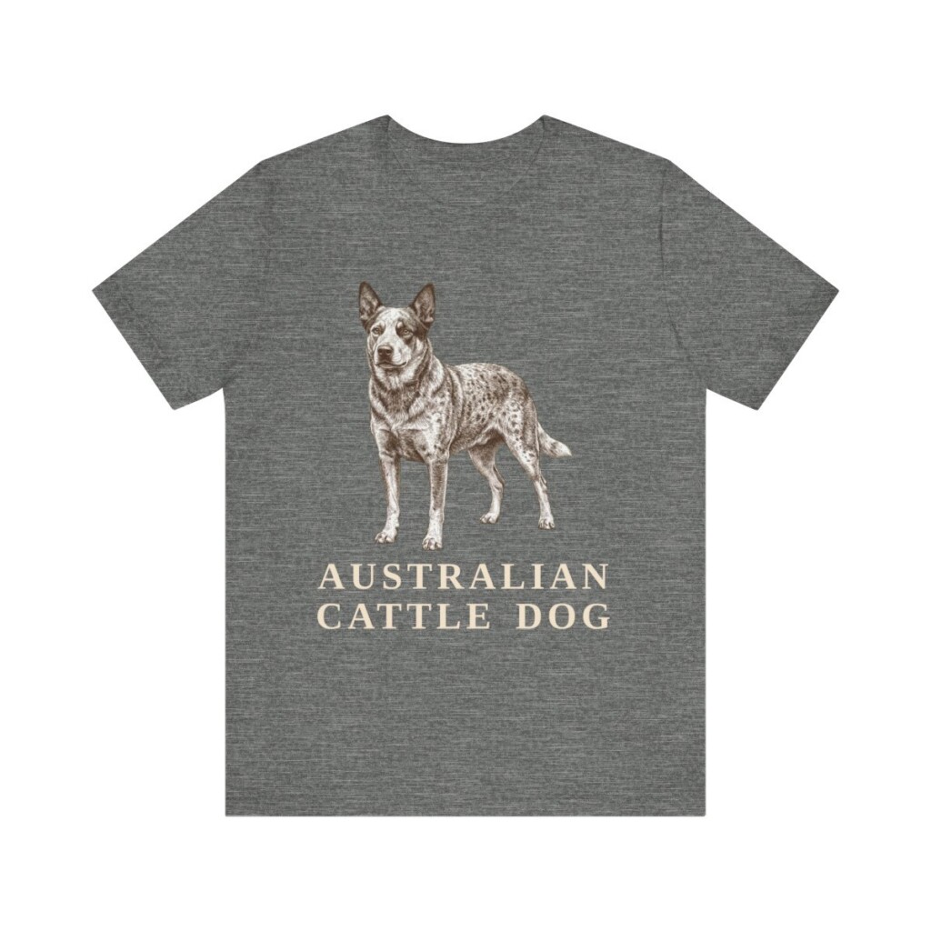 Australian Cattle Dog Lover Shirt, Vintage Dog Sketch Tee, Dog Lover Gift