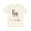 Australian Cattle Dog Lover Shirt, Vintage Dog Sketch Tee, Dog Lover Gift