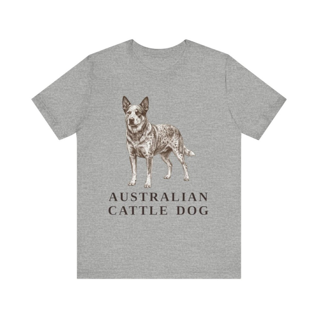 Australian Cattle Dog Lover Shirt, Vintage Dog Sketch Tee, Dog Lover Gift