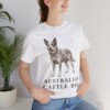 Australian Cattle Dog Lover Shirt, Vintage Dog Sketch Tee, Dog Lover Gift