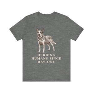 Australian Cattle Dog Humor Shirt, Vintage Dog Sketch Tee, Dog Humor Gift