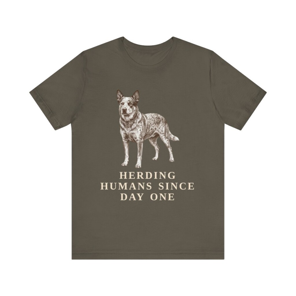 Australian Cattle Dog Humor Shirt, Vintage Dog Sketch Tee, Dog Humor Gift
