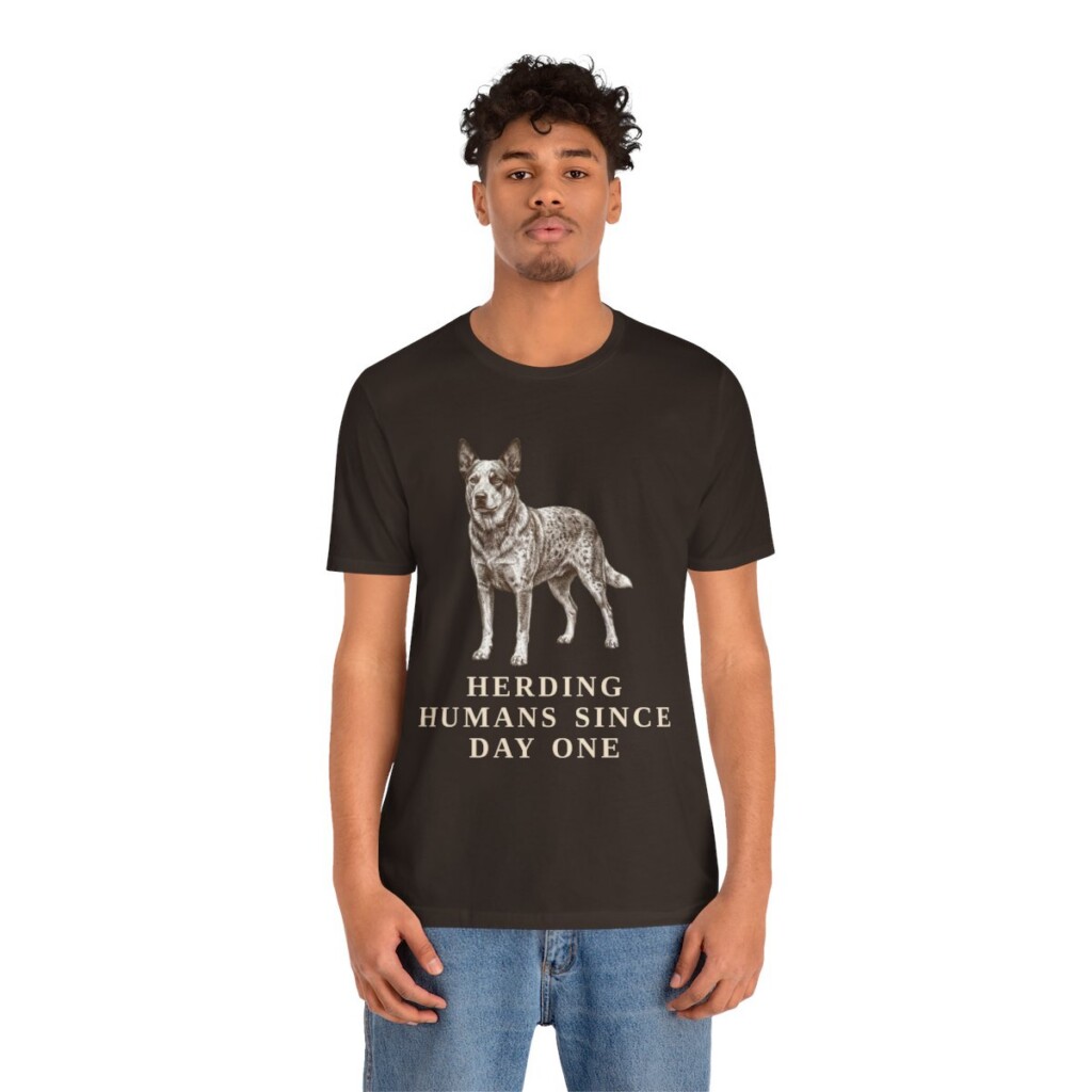 Australian Cattle Dog Humor Shirt, Vintage Dog Sketch Tee, Dog Humor Gift