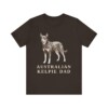 Australian Kelpie Dad Shirt, Vintage Dog Sketch Tee, Dog Dad Gift