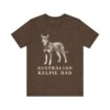Australian Kelpie Dad Shirt, Vintage Dog Sketch Tee, Dog Dad Gift