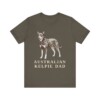 Australian Kelpie Dad Shirt, Vintage Dog Sketch Tee, Dog Dad Gift