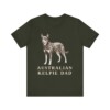 Australian Kelpie Dad Shirt, Vintage Dog Sketch Tee, Dog Dad Gift