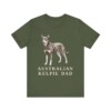 Australian Kelpie Dad Shirt, Vintage Dog Sketch Tee, Dog Dad Gift