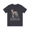 Australian Kelpie Dad Shirt, Vintage Dog Sketch Tee, Dog Dad Gift