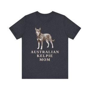 Australian Kelpie Mom Shirt, Vintage Dog Sketch Tee, Dog Mom Gift