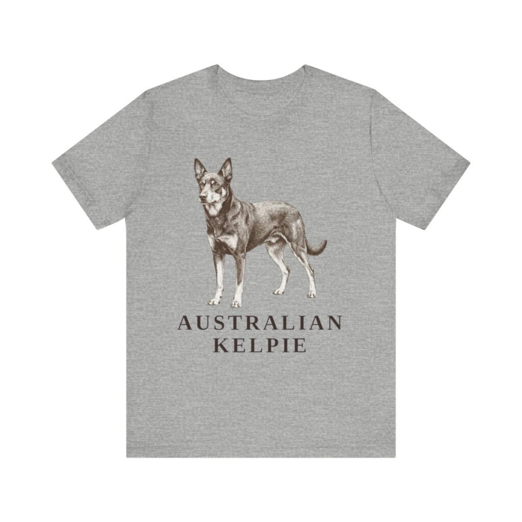 Australian Kelpie Lover Shirt, Vintage Dog Sketch Tee, Dog Lover Gift Australian Kelpie Lover Shirt, Vintage Dog Sketch Tee, Dog Lover Gift