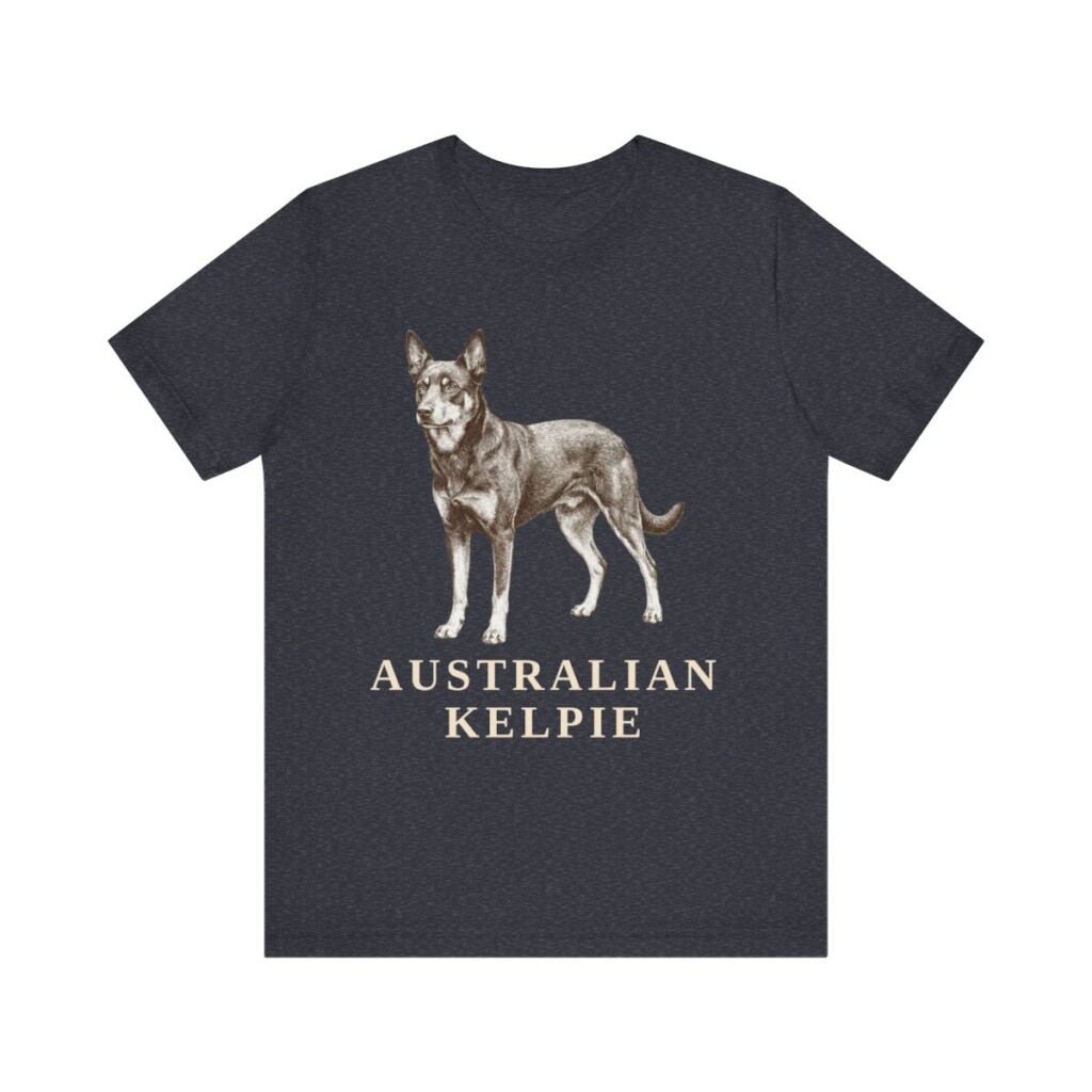 Australian Kelpie Lover Shirt, Vintage Dog Sketch Tee, Dog Lover Gift Australian Kelpie Lover Shirt, Vintage Dog Sketch Tee, Dog Lover Gift