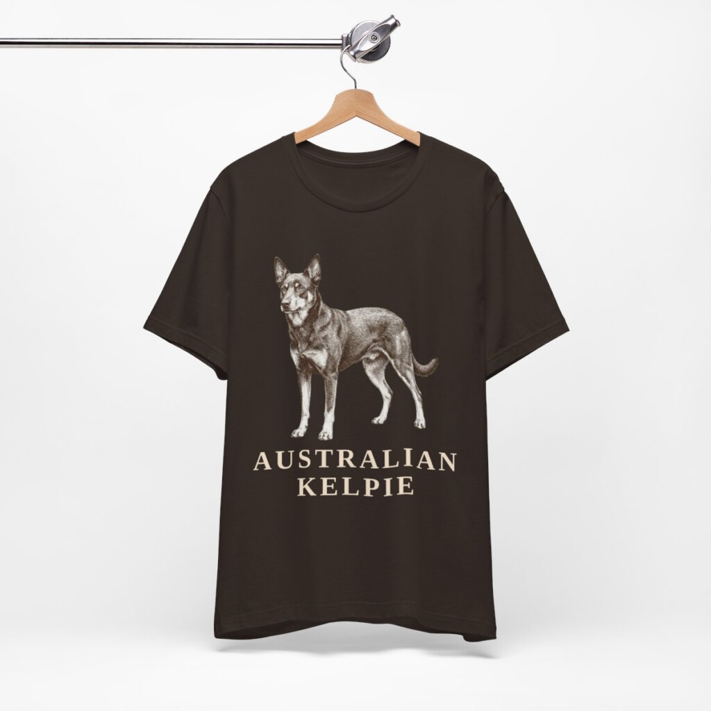 Australian Kelpie Lover Shirt, Vintage Dog Sketch Tee, Dog Lover Gift Australian Kelpie Lover Shirt, Vintage Dog Sketch Tee, Dog Lover Gift