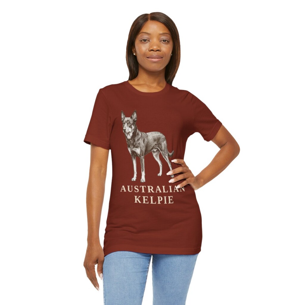 Australian Kelpie Lover Shirt, Vintage Dog Sketch Tee, Dog Lover Gift Australian Kelpie Lover Shirt, Vintage Dog Sketch Tee, Dog Lover Gift