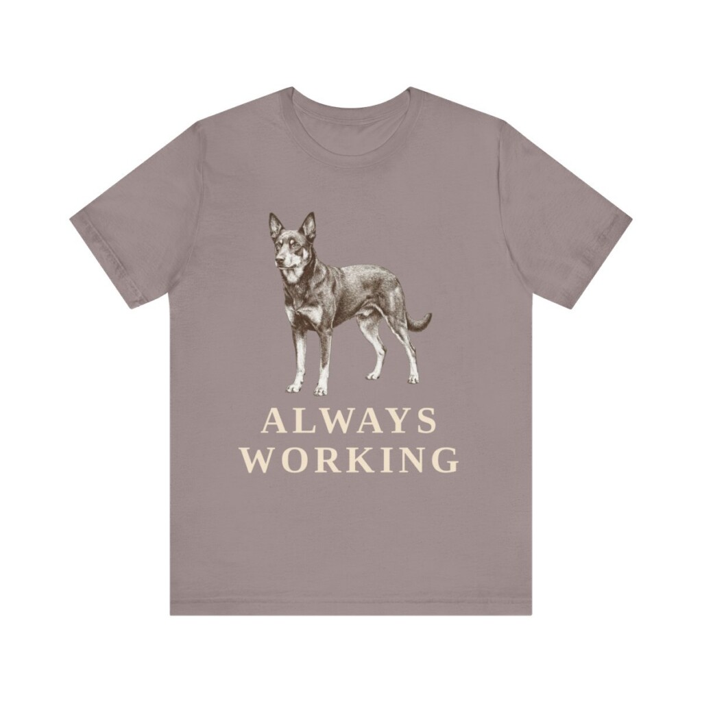 Australian Kelpie Humor Shirt, Vintage Dog Sketch Tee, Dog Humor Gift