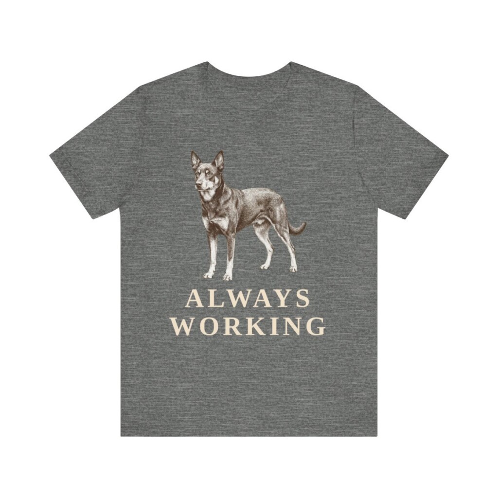 Australian Kelpie Humor Shirt, Vintage Dog Sketch Tee, Dog Humor Gift